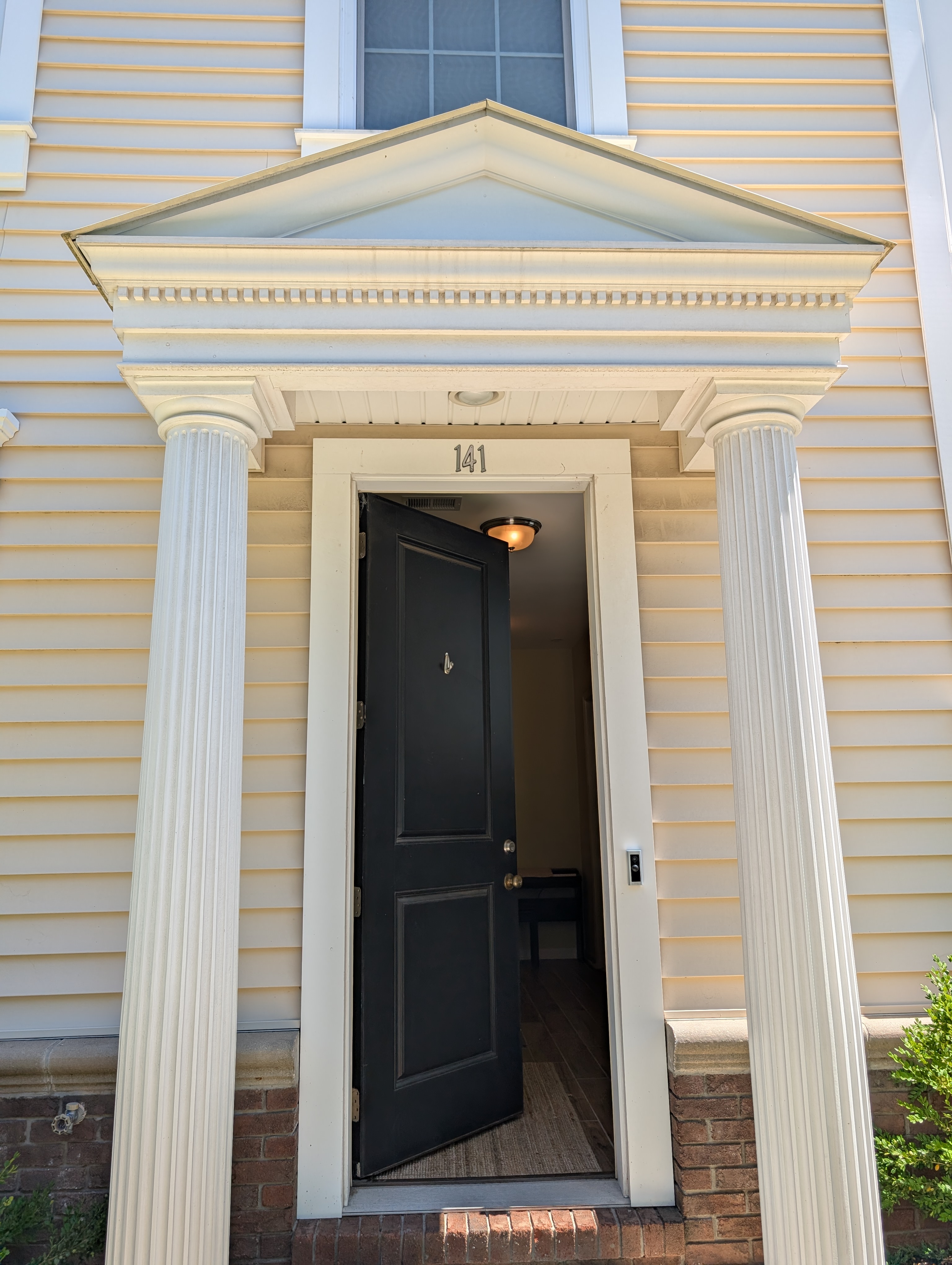 Elegant front entrance